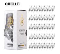 CNC 50PCS Disposable Sterile Tattoo Needles RL/RLT (0.30MM) Revolution Cartridge For Tattoos Machines Makeup Body Art Tattoo 1209RS(0.35mm) White-50pcs