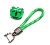 CNC Accessories Motorcycle Key Shell Key Case Cover Key Chain Keyring,For Kawasaki Z1000 SX Z1000SX Z1000-SX z1000 sx (1 set Green)