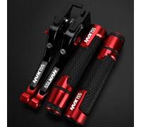 CNC Adjustable Brake Clutch Lever For Yamaha NVX155 AEROX155 17-18 Hand Grips Handlebar Ends Motorcycle(Red3)