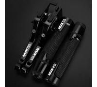 CNC Adjustable Brake Clutch Lever For Yamaha NVX155 AEROX155 17-18 Hand Grips Handlebar Ends Motorcycle(Black3)