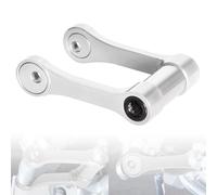 CNC Adjustable Rear Suspension CRF 150F Lowering Link Accessories Compatible with CRF150F CRF230F 2003-2026 Lowerings Linkage Drop Links(Silver)