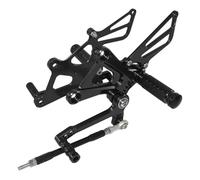 CNC Adjustable Rider Rear Sets Rearset Foot Rest Pegs For CBR250R CBR 250 R MC41 2011 2012 2013 FIXCOR(Black)