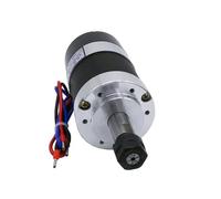 CNC Air-cooled Spindl ER11/ER16 Collet 500W/300W Brushless Spindle Motor Engraving Machine 48V Power Supply Driver +55mm Clamp Heat Dissipation(400W Set 4,ER16)