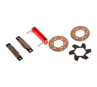 CNC Alloy Brake Pad Compatible avec 1/5 HPI KM BAJA 5B SS RC CAR GAS PARTS 85201-Orange & Brake Disc Set