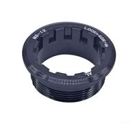 CNC Aluminium Bike Cassette Lockring for MicroSpline 12 Speed Flywheel Cover, Anti Slip Lines for Enhanced Performance (Black)