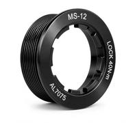 CNC Aluminium Lock Ring Micro Spline 12 Speed for Shimano Black | Replacement for XTR/XT/SLX/Deore. Secure fit, easy installation, corrosion resistant. 1 piece for MS freewheel body.