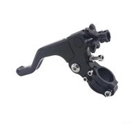CNC Aluminium Motorcycle Clutch Lever Handlebar One Finger Design Short Lever for Pull Stunt Riding Anodized 8.5mm Cable End(black)