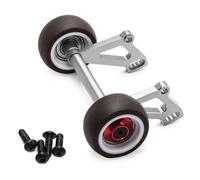 CNC Aluminum Alloy Adjustable Head Up Wheelie Bar RC DIY Parts for ARRMA 1/8 6S Outcast KRATON V6 RC Car (Silver)