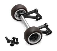 CNC Aluminum Alloy Adjustable Head Up Wheelie Bar RC DIY Parts for ARRMA 1/8 6S Outcast KRATON V6 RC Car (Black)