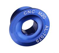 CNC Aluminum Alloy Crank Fixing Bolt Cover for Road Bike M19 M20 Threaded Screws Suitable for FC 4500 FC 5600 and Related Cranksets (M20 Blue)