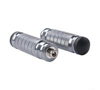 CNC Aluminum Alloy Motorcycle Rear Foot Pegs Passenger Step Set Foldable | Aluminium Alloy, Enhanced Grip Texture, Serrated Grip, 8.5mm Pin, Easy Bolt-on Fit For Street & Off-road -Bike