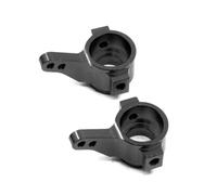 CNC Aluminum Alloy Steering Knuckle RC Upgrade Parts for 1/10 Tamiya CC01 TA02 TA03 RC Car (Black)