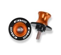 Cnc Aluminum Alloy Swingarm Slider Kit - Spool Anti-collision Protection Motorcycle Frame Sliders 8mm For CB400(Orange)
