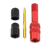CNC Aluminum Alloy Valve Extender 45mm Black Red