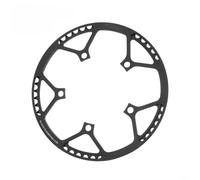 CNC Aluminum Bike Chain Guard BCD130mm Black | Precision CNC machined, high strength aluminum, accurate sizing, construction, long life(56T Black)