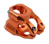 CNC Aluminum Bike Stem 35mm Length for 1-1/8 Inch Fork and 31.8mm Handlebar, Short Mountain Bicycle Stem for DH AM for ENDURO Riding,Bike Stem for Mountain Bike, Road Bike, MTB, Downhill(orange)