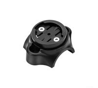 CNC Aluminum Folding Bicycle Stem Cap Mount for Garmin for bryton for wahoo GPS Computers Black(Black)