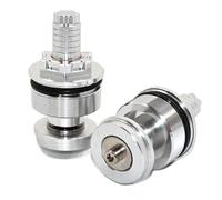CNC Aluminum Fork Preload Adjuster Cap Bolts Compatible With R3 2015-2018 R25 2013-2018 MT07 MT 07(Silver)