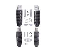 CNC Aluminum Front Rear Footrests For Suzuki For Bandit 250/400 SV650 DL650 GSR600 GSF 74/75/78/79A, Anti-Slip Moto Foot Pegs Floorboards Footpegs(Front and Rear)