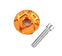 CNC Aluminum Headset Cover 31.8mm Red Orange | CNC machined for surface, vibrant red or orange options, rust resistant, sleek modern look