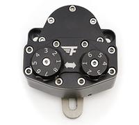 CNC Aluminum Motorbike Steering Damper Stabilizer for Most Bike Models D Type black