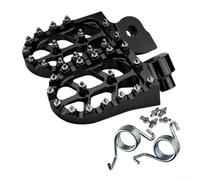 CNC Aluminum Motorcycle Foot Pegs Spikes Offroad(Black)