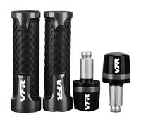 CNC Aluminum Motorcycle Handle Hand Bar Ends Handlebar Grips End For VFR800 2021 2022 2023 2024(Gris)