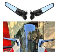 CNC Aluminum Motorcycle Mirrors Adjustable Wind Wing Side Mirrors Anti-Glare Rearview Mirrors Fits for BMW S1000RR 2019-2024 Black Motorcycle Rear View Mirrors (Year: 2019-2024)