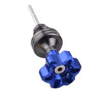 CNC Aluminum Motorcycle Oil Rule, Engine Oil Dipstick Offering a Unique Look and Reliable Functionality (blue)