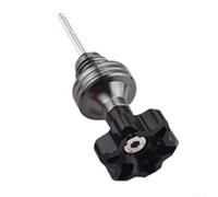 CNC Aluminum Motorcycle Oil Rule, Engine Oil Dipstick Offering a Unique Look and Reliable Functionality (black)
