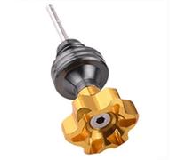 CNC Aluminum Motorcycle Oil Rule, Engine Oil Dipstick Offering a Unique Look and Reliable Functionality (Gold)