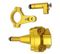 CNC Aluminum Motorcycle Parts Damper Steering Stabilize Safety Control Accessories For For Ninja400 Z400 ZX-4R(Gold support)
