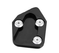 CNC Aluminum Motorcycle Side Stand Plate Pad For Honda CBR1000RR CBR600RR CBR650F CBR600F CBR500R CB500F/X CBR250F CBR300 R Motorcycle Kickstand Side Stand Extension Enlarger Pad(Black 1000RR)