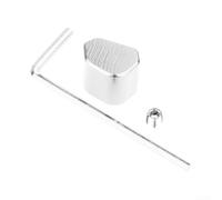 CNC Aluminum Switch Button Cap Turn Signal Key(silver)
