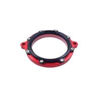CNC Aluminum Transparent Timing Chain Cover Guard For Motorcycle Engine Cylinder Head Compatible With TLR CB250D-G Models(Red)