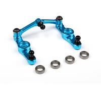 CNC Aluminum TT-01 Steering Assembly Set for 1/10 RC Car Tamiya TT01 Upgrade Part (Blue)