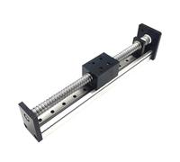 CNC Ball Screw Slide Table Motor kit 42mm Width Linear Guide Rail Stage Actuator SFU1204/1605/1610 100-1000 Stroke Handwheel(200mm SFU1610)