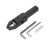 CNC Bar Puller with Integrated Jaws and Straight Handle for Lathe Machining - Automatic Spring Retractable Design, Hardened Alloy Steel (20 * 20mm)