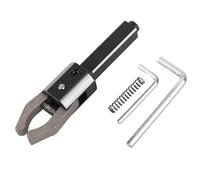 CNC Bar Puller with Integrated Jaws, Automatic Lathe Puller, Spring Retractable Design, Hardened Straight Handle for Machining, Clamping Range 0.1-2in (16 * 16mm)