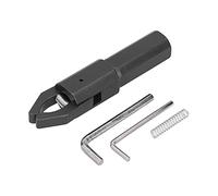 CNC Bar Puller with Integrated Jaws, Automatic Lathe Puller, Straight Handle Square Bar Puller for CNC Machining, Spring Retractable Design with Hardened Handle (25 * 25mm)