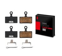 CNC Bicycle Brake Pads for Shimano G01S G02S G03S G02A, 2 Pairs of Resin Brake Pads for Shimano XT XTR SLX Deore, Resin/Organic/Semi-Metallic/Silver