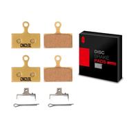 CNC Bicycle Brake Pads for Shimano G01S G02S G03S G02A, 2 Pairs of Resin Brake Pads for Shimano XT XTR SLX Deore, Resin/Organic/Semi-Metallic/Silver