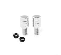 CNC Billet Aluminum Mirror Bolts M8 for m10 Thread Pair CNC Billet(silver 8MM Clockwise)