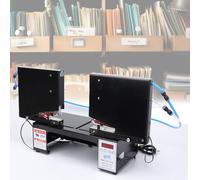 CNC Binding Machine, 0.95-13.8in Double Head Pneumatic Stapler with Time & Speed Setting, Pop-up Nail Slot, Electric Automatic Rapid Booklet Stapler for Offices