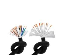 CNC cable 20 18 17 AWG 10-30core Towline cable PVC flexible wire resistance to bending corrosion resistant Pure copper wire(24C 1meter black,0.5MM 20 AWG)