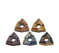 CNC Carbide Insert 10pcs WNMG080404R UF Inserts WNMG080408 Hard Alloy Original Lathe Plate WNMG Turning Tool Hardened Steel Stainless(WNMG080404R,UF GD8125)