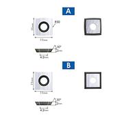 CNC Carbide Insert Cutters 10pcs Insert Milling Woodturning Tools Replacement Square Diamond Round Cutters for Wood Lathe Turning(A.Square Radius)