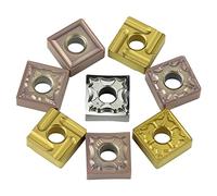 CNC Carbide Insert Cutters 10pcs SNMG120404 SNMG120408 Insert for MSDNN MSSNR External Turning Tool SNMG R-S/L-S Blade Stainless Steel Cutter CNC L(SNMG120408-MA,YZ15TF)