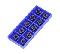 CNC Carbide Inserts, 10pcs CNC Carbide Tips Inserts Blade Cutter Lathe Turning Tool with Box CCMT09T304 VP15TF