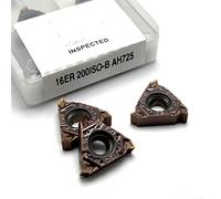CNC Carbide Inserts 16ER 16IR 1.0 1.25 1.5 1.75 2.0 2.5 3.0 ISO CNC thread cutting tool carbide MMT 16 ER 16 IR thread tooth insert CNC Lathe Inserts Set(16 IR,150 ISO-B AH725)